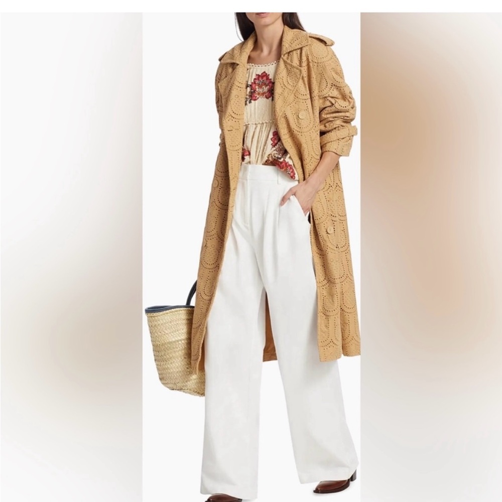#0012 FARM Rio Beige Eyelet Jacket